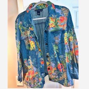 Floral Jean Jacket